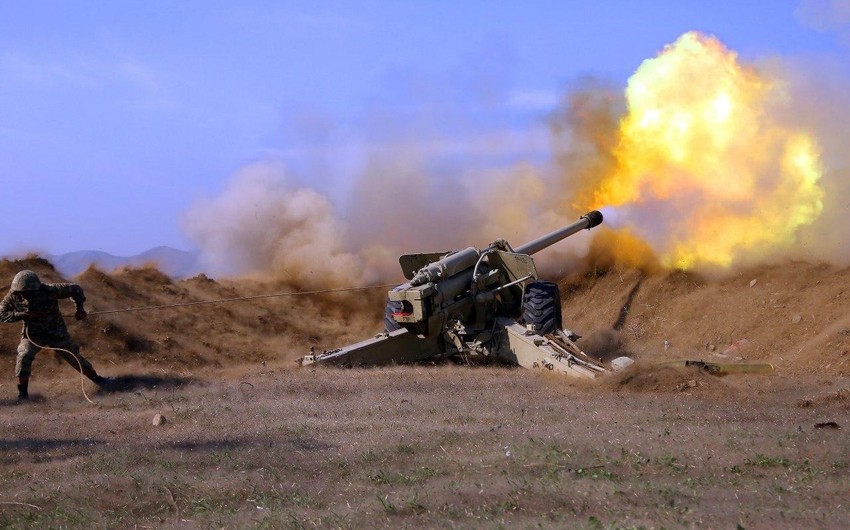MoD: Azerbaijani Army opens retaliation fire at Armenia's firing points shelling Gubadli