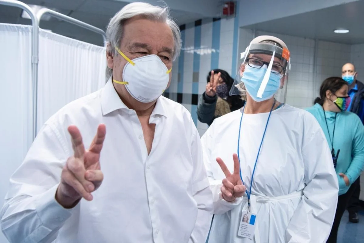 Guterres gets vaccinated against COVID