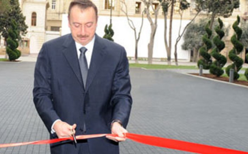 Prezident İlham Əliyev Gədəbəyin içməli su təchizatı layihəsinin açılışında iştirak edib