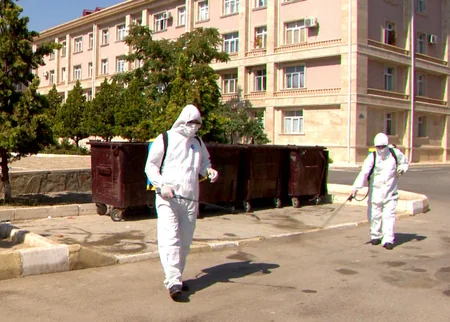 Naxçıvanda profilaktik dezinfeksiya işləri aparılır