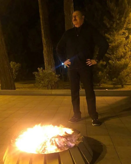 Prezident və ailəsi Yel çərşənbəsini qeyd etdilər - FOTO