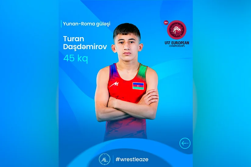 Чемпионат Европы: Азербайджанский борец вышел в финал, победив армянина