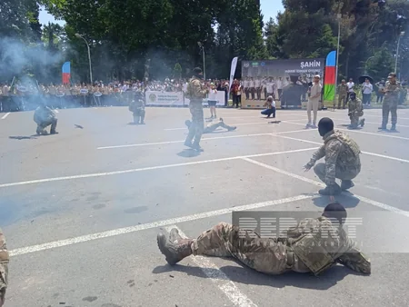 Mingəçevirdə “Şahin” hərbi-idman oyunlarının final mərhələsinə start verilib