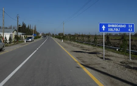 Prezident İlham Əliyev yenidən qurulan Suqovuşan-Həşimxanlı avtomobil yolunun açılışında iştirak edib