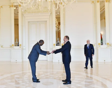 President Ilham Aliyev received credentials of two incoming ambassadors
