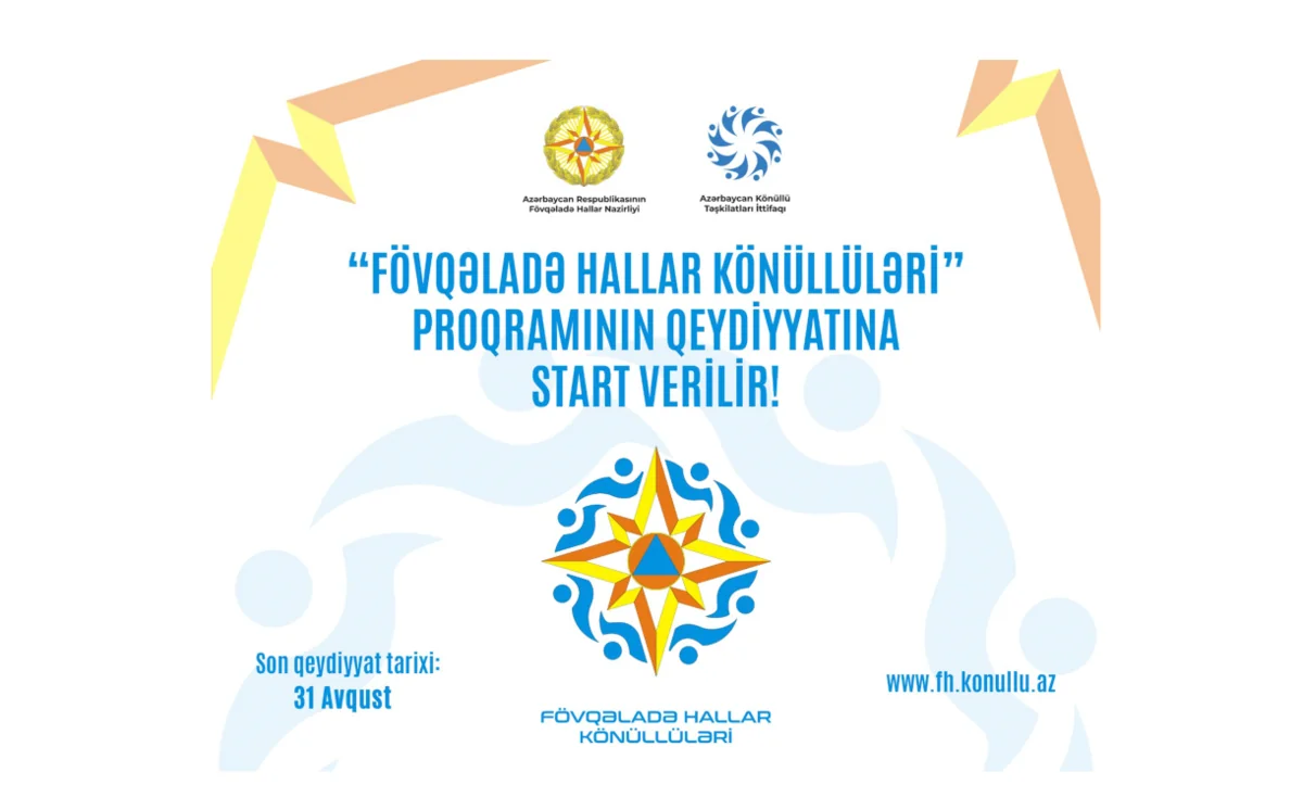 Fövqəladə hallar könüllüləri proqramına start verilib
