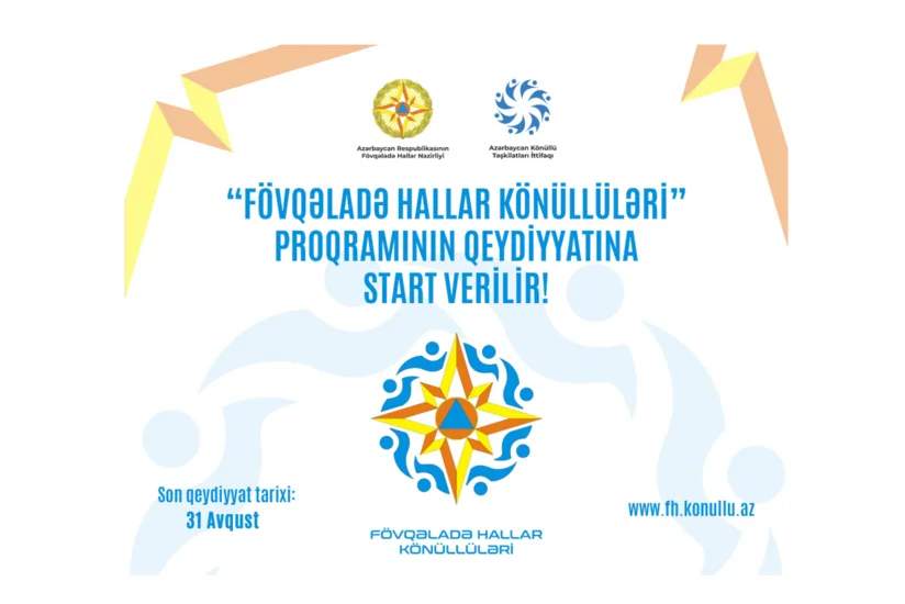 Fövqəladə hallar könüllüləri proqramına start verilib