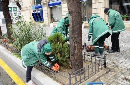 Bakı Novruz bayramına hazırlaşır