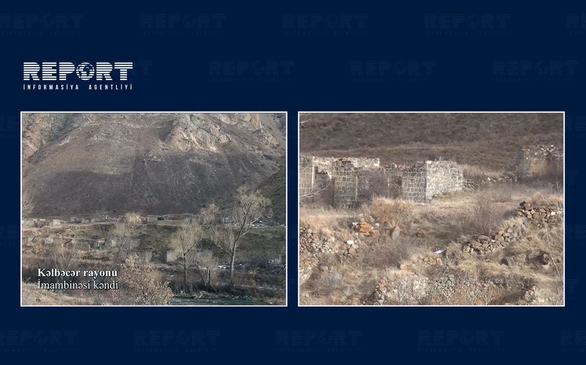 Kəlbəcərin İmambinəsi kəndindən videogörüntülər