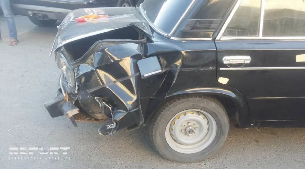 Cəlilabadda iki avtomobil toqquşub - FOTO