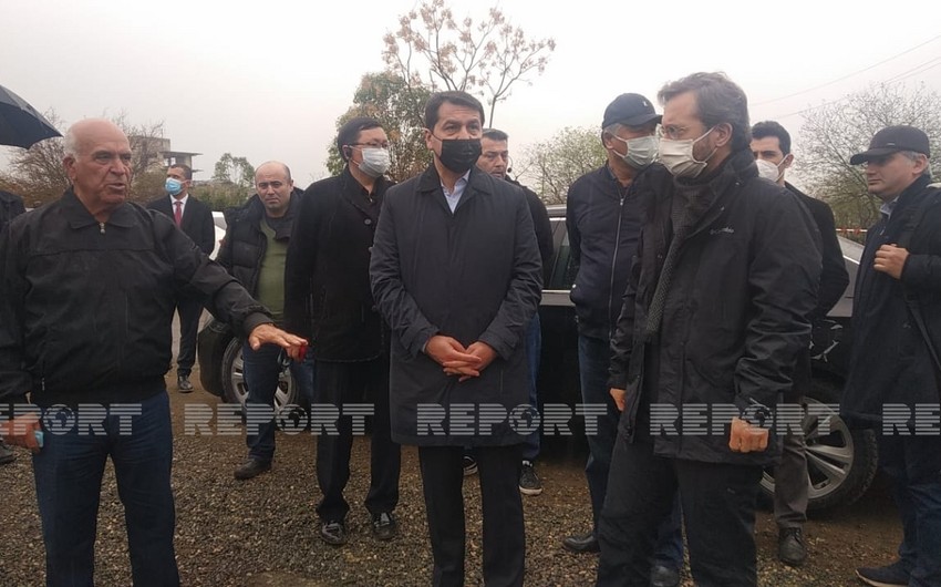 Türk Şurasının yüksək vəzifəli rəsmiləri Ağdam Cümə məscidinə baxıblar