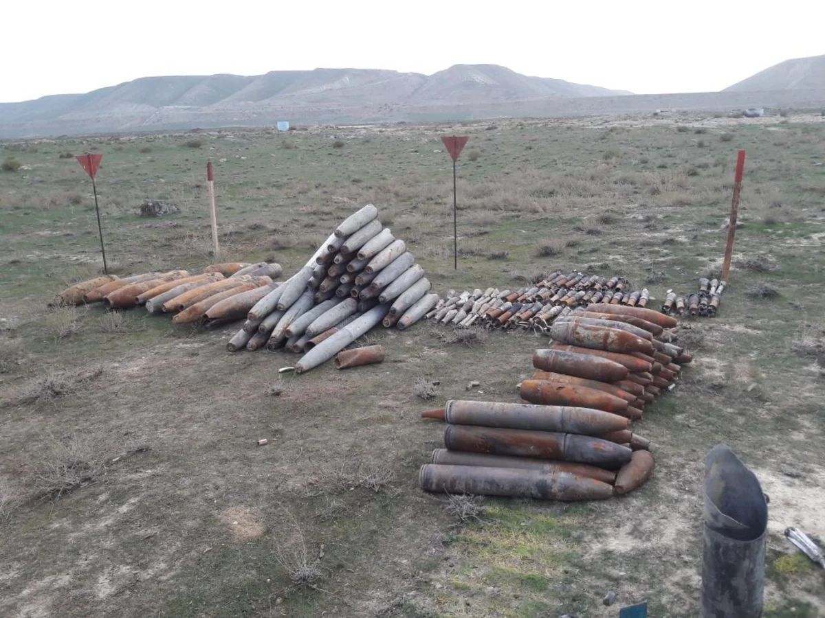 Xızıda 300 ədəd partlamamış hərbi sursat tapılıb