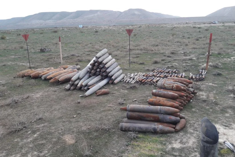 Xızıda 300 ədəd partlamamış hərbi sursat tapılıb