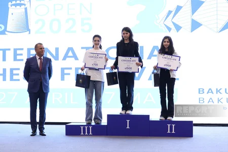 Closing ceremony of Baku Open 2025 International Chess Festival held