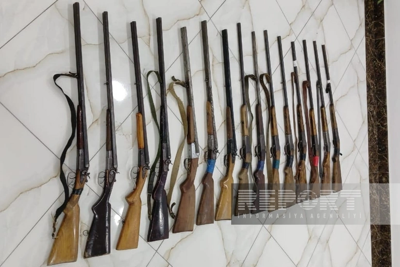 Biləsuvarda qanunsuz silahlar polisə təhvil verilib