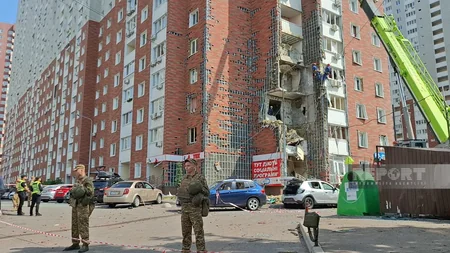 PHOTOS from site of massive airstrike on Kyiv