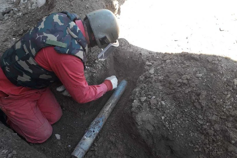 Qazaxda fərdi yaşayış evinin həyətində hava-yer tipli raket aşkarlanıb