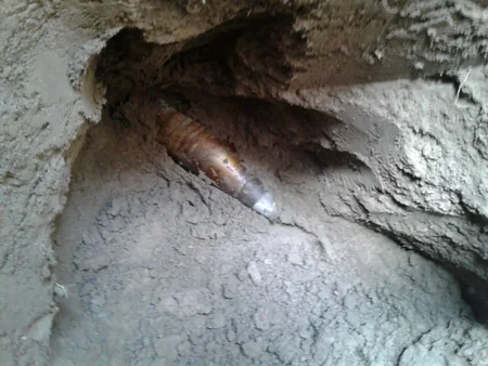 ​Tərtərdə 4 ədəd partlamamış hərbi sursat aşkar edib
