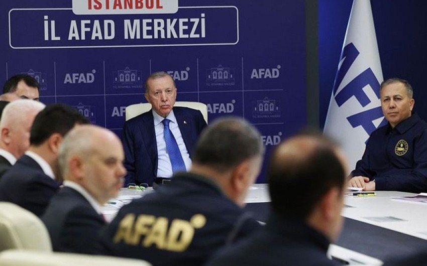 Ərdoğan zəlzələ nəticəsində insan itkilərinin olmadığını təsdiqləyib