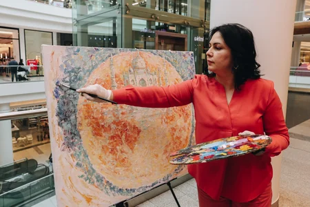 A canvas of collaboration: Indian motifs come alive at Azerbaijani Painting Workshop