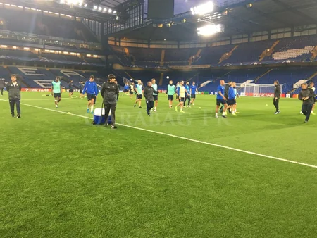 Qarabağ Çelsi ilə oyunöncəsi “Stamford Bric” stadionunda son məşqinə çıxıb