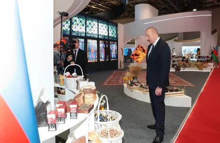 Prezident İlham Əliyev SPECA ölkələrinin sərgisinin açılışında iştirak edib - YENİLƏNİB