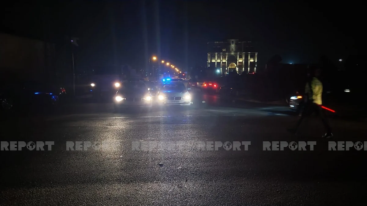 В Баку автомобиль сбил велосипедиста