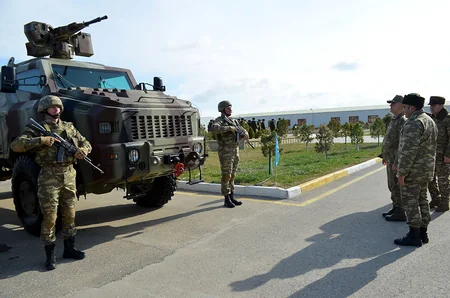 NATO delegation visits one of Azerbaijan's military units