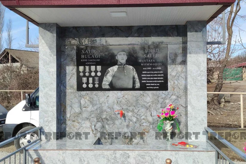 Şəkidə şəhid bulağının açılışı olub