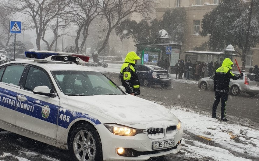 Yol polisi sürücülərə müraciət edib