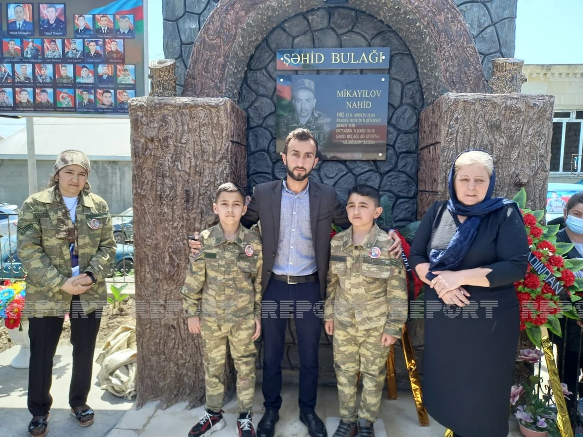 Kürdəmirdə şəhid Nahid Mikayılovun xatirəsinə ehsan bulağı istifadəyə verilib