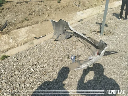 Qobustanda avtomobil aşıb