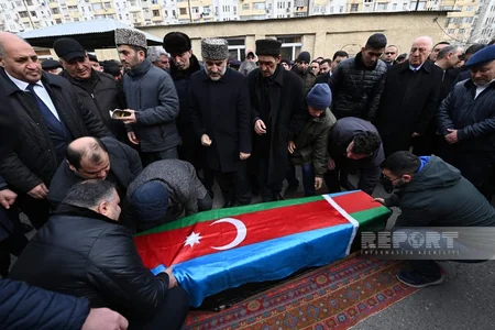 Состоялись похороны погибшего при землетрясении в Турции Гюндюза Назарзаде 