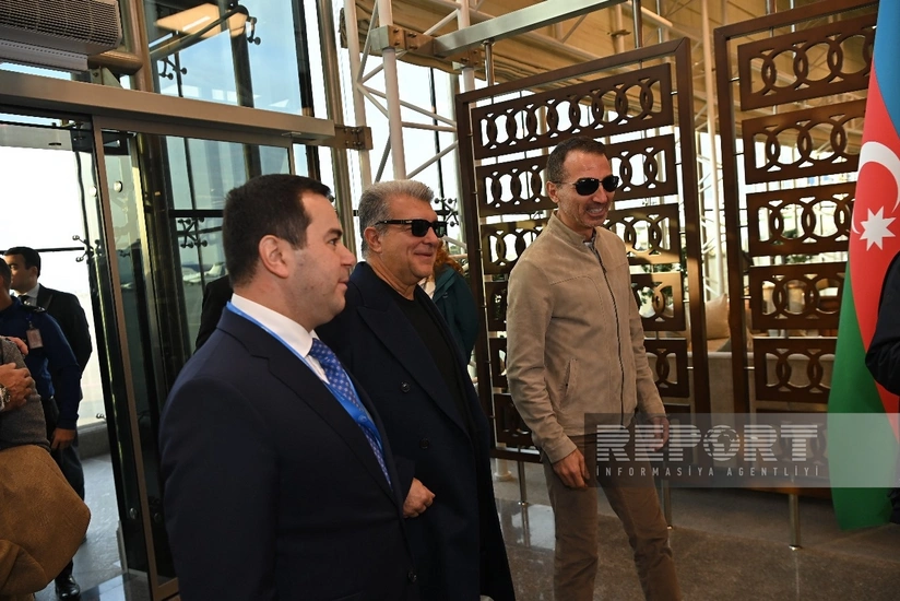 Barselona klubunun prezidenti Bakıya gəlib