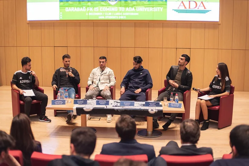 Qarabağın futbolçuları ADA Universitetinin qonağı olublar