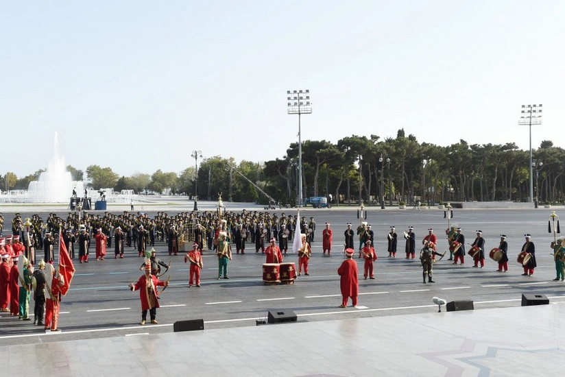 Turkish Mehteran Union arrives in Azerbaijan