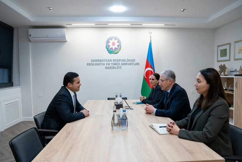 Nazirlikdə “Yüksəliş” müsabiqəsinin qalibi ilə görüş keçirilib