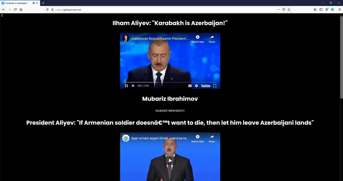 Azerbaijani hackers attack Voice of Armenia