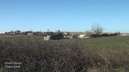 Кадры из села Зергер Физулинского района