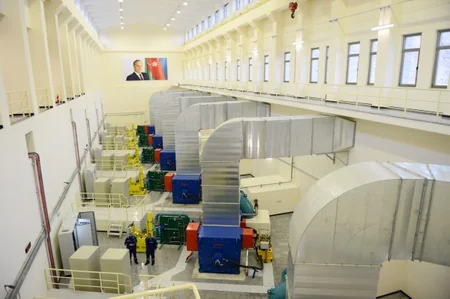 President Ilham Aliyev attended the opening of Shamkirchay water reservoir