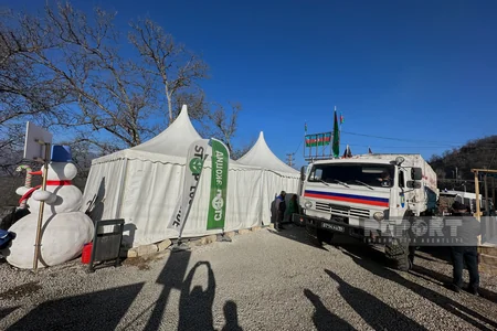 Total of 45 vehicles of peacekeepers move freely on Khankandi-Lachin road