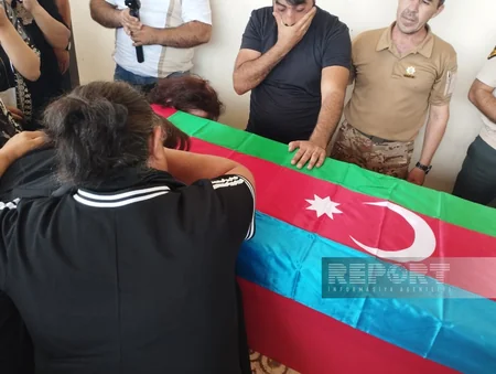 Abşeronda Xocalı şəhidi Usubəli Qarayevlə vida mərasimi keçirilib