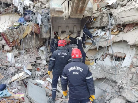 Azerbaijani rescuers save 53 people trapped under rubble