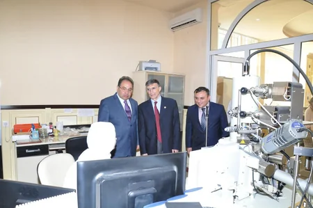 Əziz Sancar Bakı Dövlət Universitetində olub