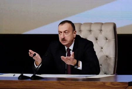 Prezident İlham Əliyev regionların sosial-iqtisadi inkişafı proqramının icrasının ilk ilinin yekunlarına həsr olunan konfransda iştirak edib