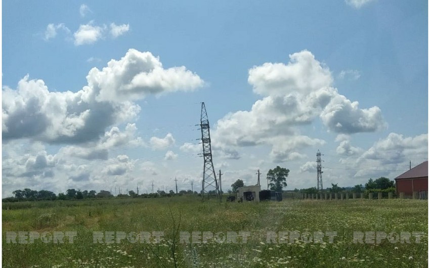 Oğuzda elektrik yarımstansiyasında yanğın olub