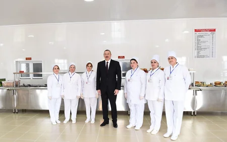 Commander-in-Chief Ilham Aliyev views military unit in Tartar district