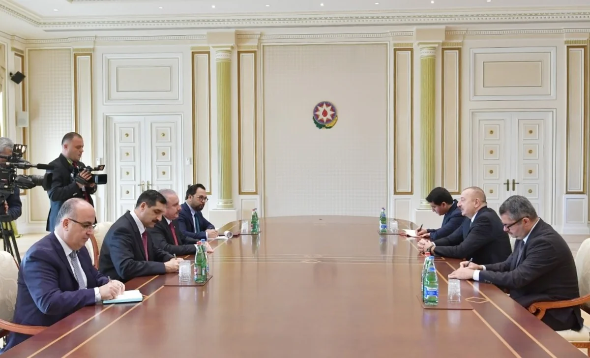 Президент Ильхам Алиев принял председателя Великого национального собрания Турции
