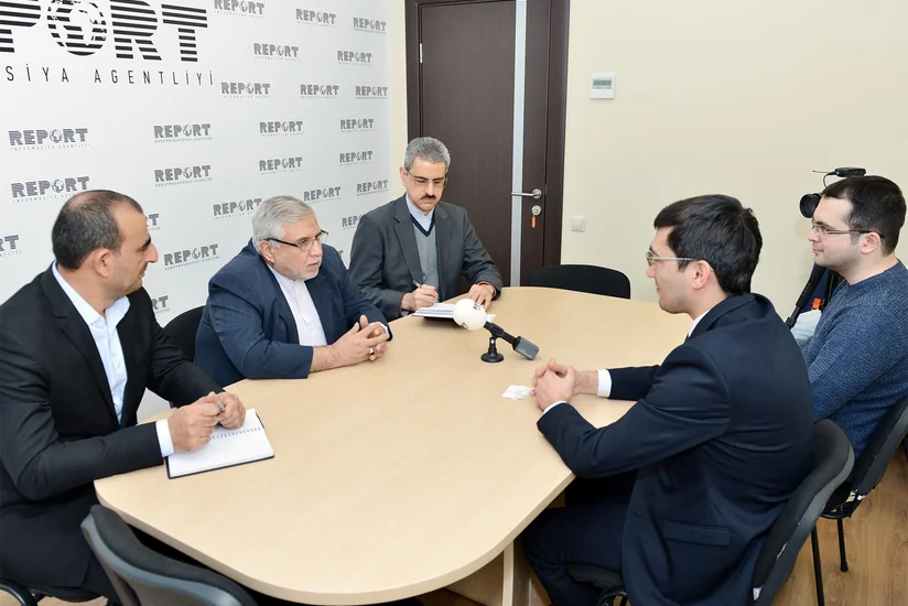 İranın Azərbaycandakı səfiri Report informasiya agentliyində olub - FOTO