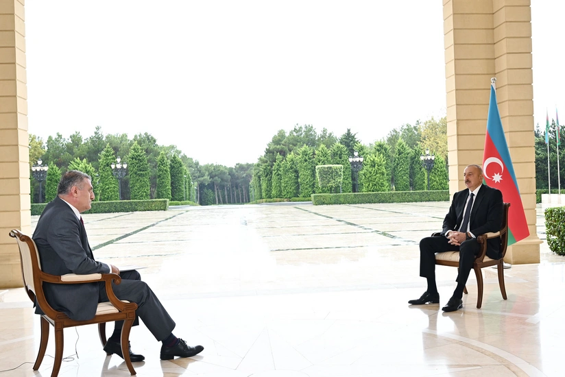 President Ilham Aliyev gives interview to TRT Haber TV channel
